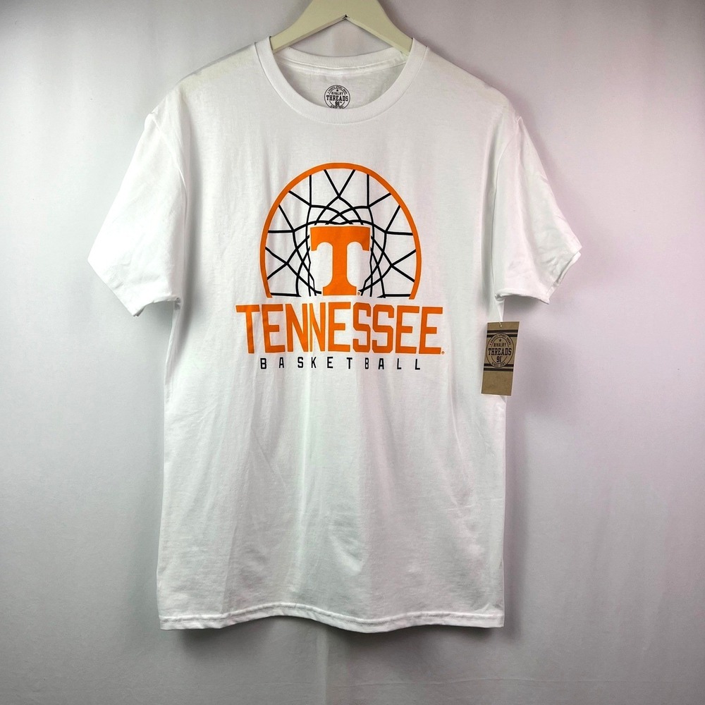 Rivalry Threads Tennessee Volunteers Basketball T-Shirt White Mens Small NWT